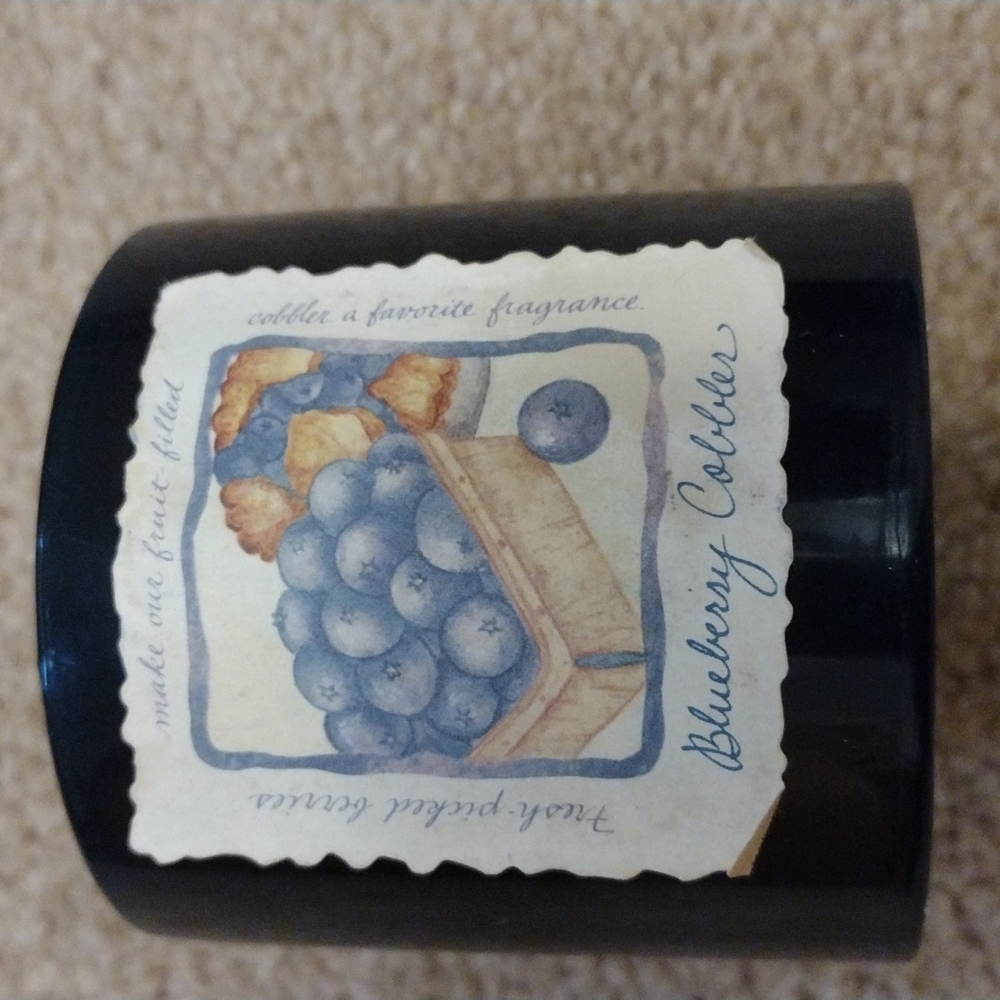 blueberry cobbler the White Barn Candle Co pillar candle
